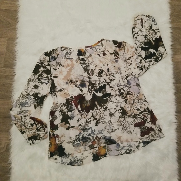 Fall Floral Blouse | MELROSE & MARKET - Picture 2 of 6